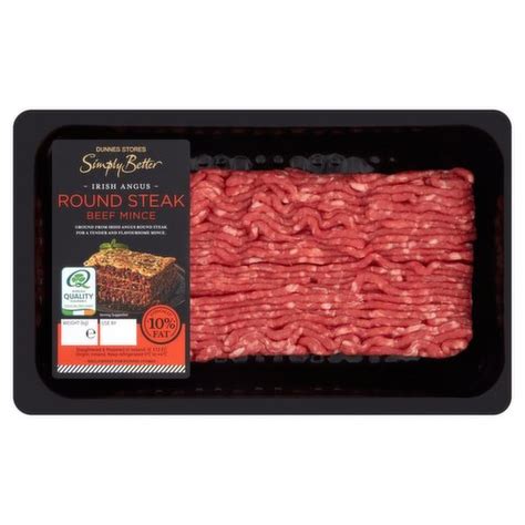 Dunnes Stores Simply Better Irish Angus Round Steak Beef Mince 500g