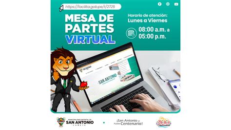 Mesa De Partes Virtual Noticias Municipalidad Distrital De San