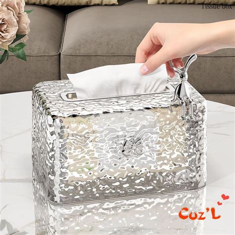 Water Ripple Tissue Box Office Desktop Tissue Storage Box Living Room