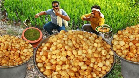 Pani Puri Recipe Golgappe Prepared By Grandpa Kitchen Indian Street Food Youtube