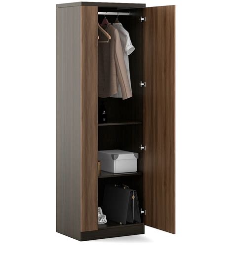 Buy Kosmo Ken 1 Door Wardrobe In Walnut Natural Wenge Finish With