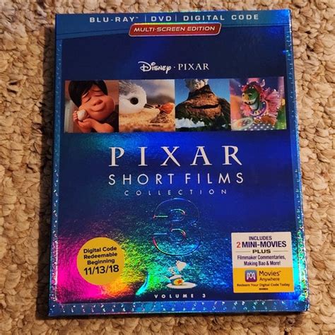 Disney Media Pixar Short Films Collection Volume 3 Bluray And Dvd