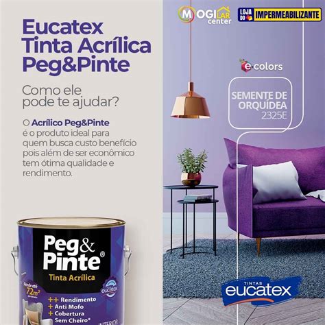 Tintas Acrílicas PEG PINTE 3 6L EUCATEX Loja do Impermeabilizante