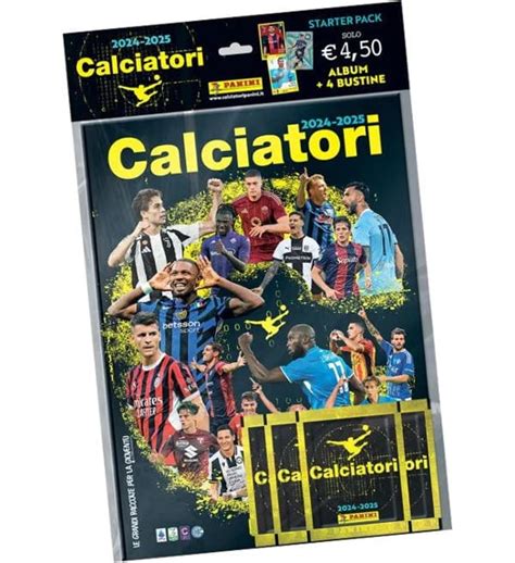 Panini Calciatori 2024 2025 Sticker Starter Pack Album 4 Tüten