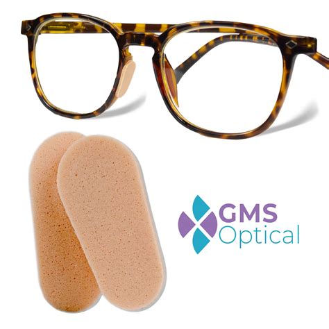 Gms Optical Tear Drop Adhesive Foam Nose Pads Mm Peach Pair