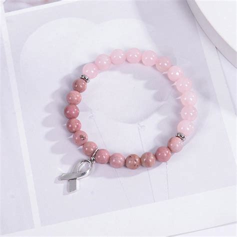 Crystal Pink Ribbon Breast Cancer Awareness Bracelets HOT U5O0 EBay