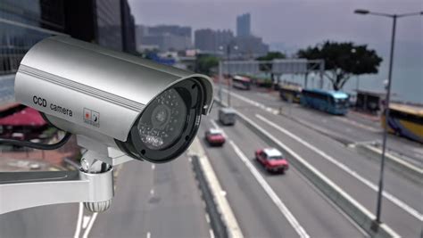 Cctv Split Screen Cctv Surveillance Camera Monitoring Highway Roads In