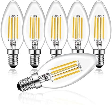 LE E14 LED Filament Lampe 4W 400 Lumen Kerzenlampe Ersetzt 40W