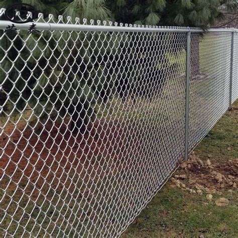 Chain Link Fence Weaving Wire Mesh Fence For Yard Construction