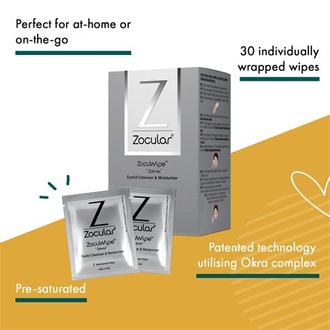 Zocular Zocuwipe Eyelid Wipes