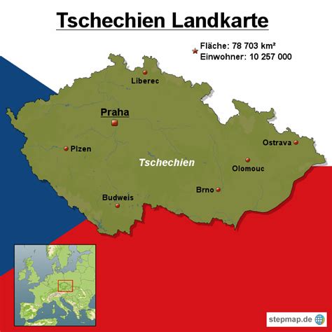 Stepmap Tschechien Landkarte Landkarte F R Europa