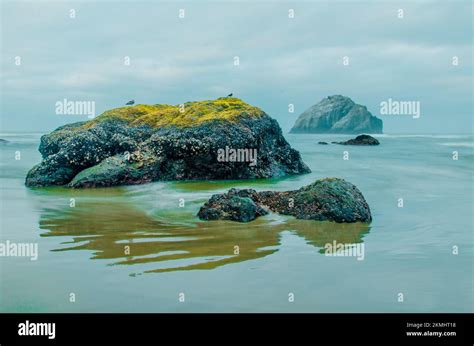Facerock At Bandon Beach In Southern Oregon Stock Photo Alamy