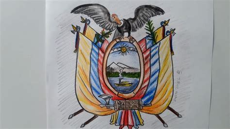 Como Dibujar El Escudo Del Ecuador Imagui