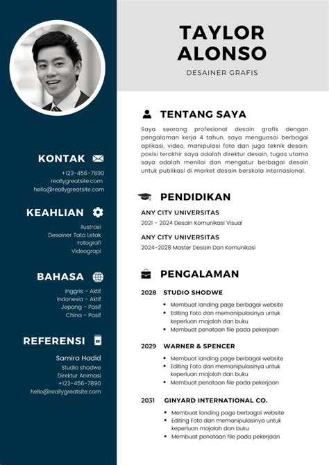 Cara Membuat Desain Cv Di Microsoft Word Contoh Surat Resmi