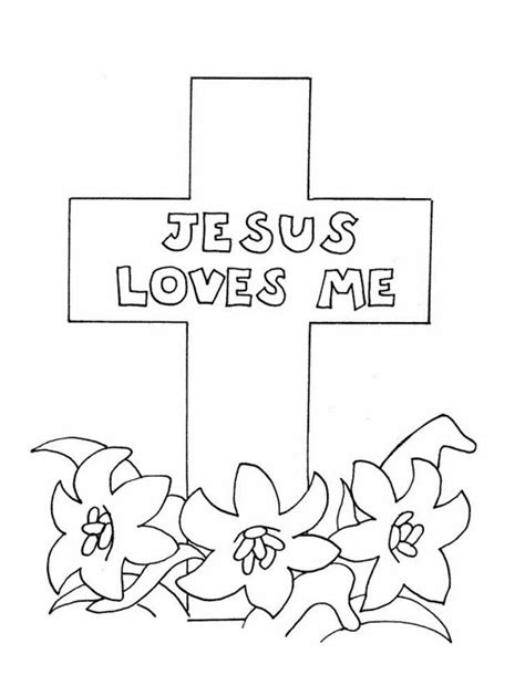 Jesus Loves Me Coloring Page & coloring book.