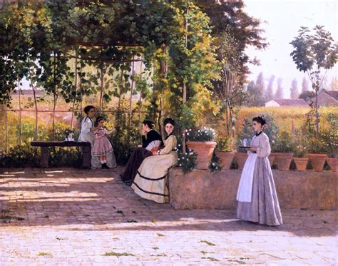 Silvestro Lega Il Pergolato Also Known As Il Dopopranzo X