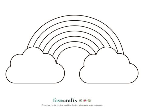 Rainbow Printable Template
