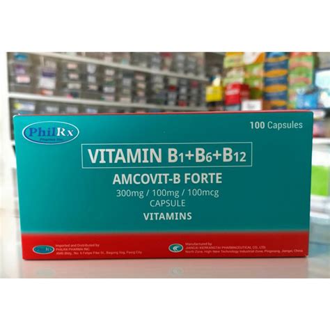 Vitamin B Complex Amcovit B Forte Mg Mg Mcg Capsule Sold Per