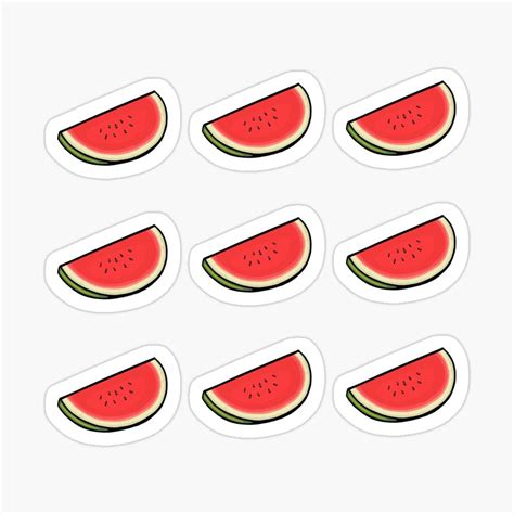 Watermelons Sticker By Paradisestudio