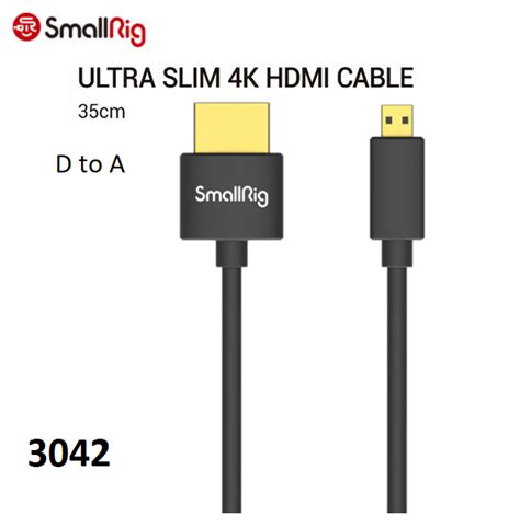 Купити Hdmi кабель Smallrig Ultra Slim 4k Hdmi Cable D To A 35cm 3042 3042 1347936969