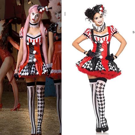 D Guisement Halloween Femme Cirque Harley Quinn Pennywise Costume De