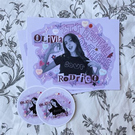Olivia Rodrigo Art Print And Sticker Etsy