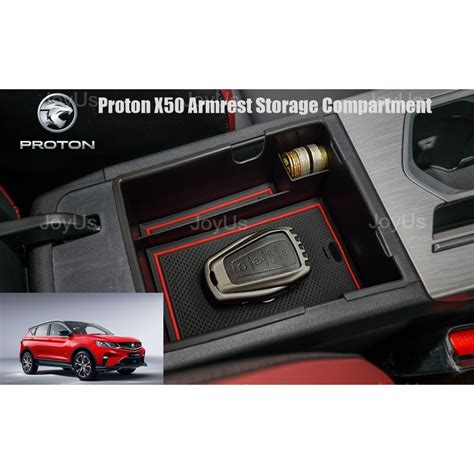 Proton X50 Custom Fit Car Armrest Storage Compartment Box Shopee Malaysia