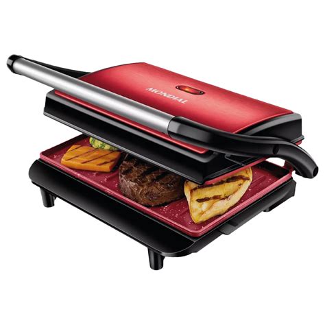 Press Grill Red Ceramic Mondial