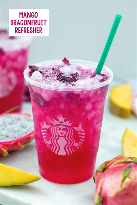 Mango Dragonfruit Refresher Starbucks Recipe We Are Not Martha