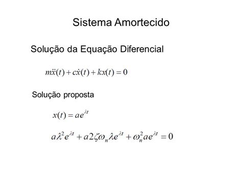 Modelo De Sistema Massa Mola Amortecimento Ppt Carregar