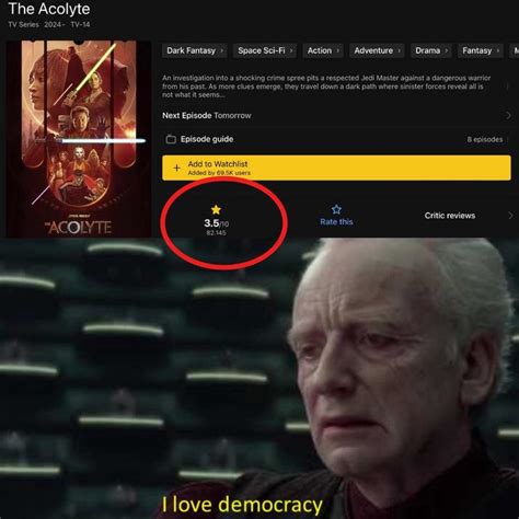 The Acolyte Is Star Wars And Disney At Its Lowest R Prequelmemes