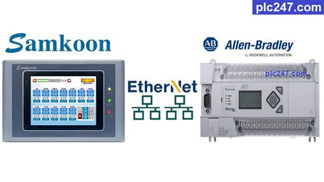 Samkoon HMI & MicroLogix 1400 "Communication" Tutorial - plc247.com