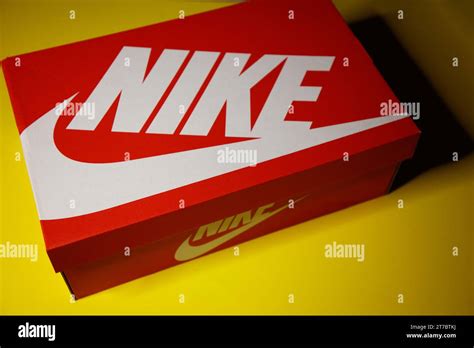 An Original Bright Red Vintage Style Nike Carboard Shoe Box With