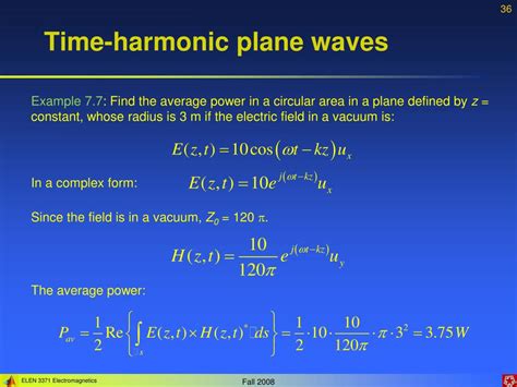 Ppt Lecture 7 Helmholtz Wave Equations And Plane Waves Powerpoint