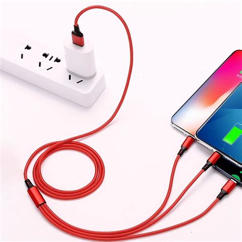 Eyd Ex04 สายชาร์จ Micro Usb Type C 3 In 1 พร้อมปลาย Usb หลายตัว Eydstore1 Th Thaipick