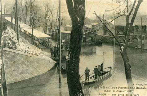 Banlieue Parisienne Inond E Crue Janver Rueil Malmaison Vue Prise