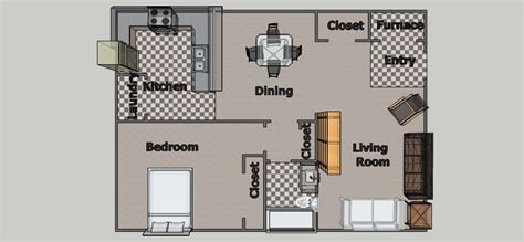 Simple One Bedroom House Plans 3D / Simple one story house designs 90 ...