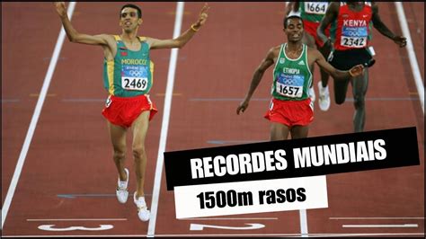 CORRIDA RECORDES MUNDIAIS 1 500m YouTube