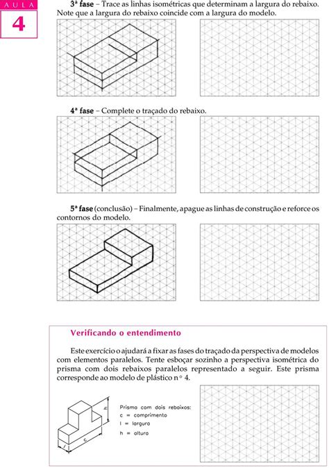 Perspectiva Isom Trica De Modelos Elementos Paralelos E Obl Quos