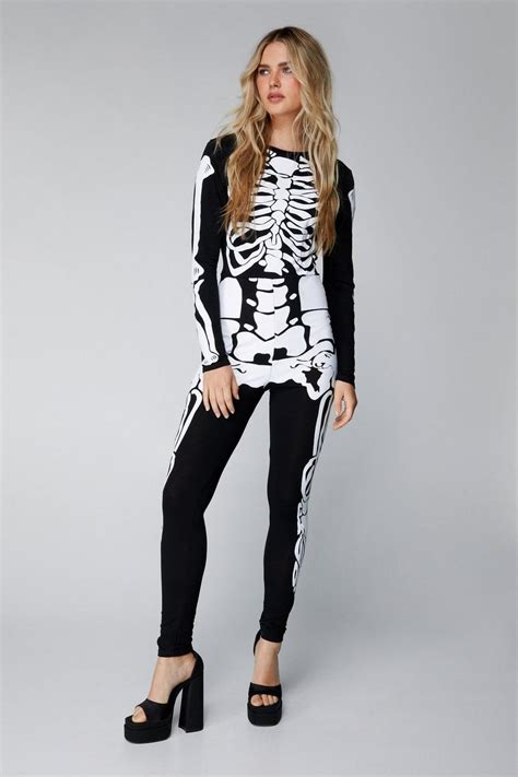 Skeleton Jumpsuit | boohoo UK