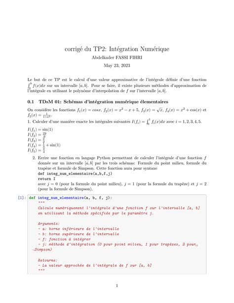 Solution Corrig Tp Studypool