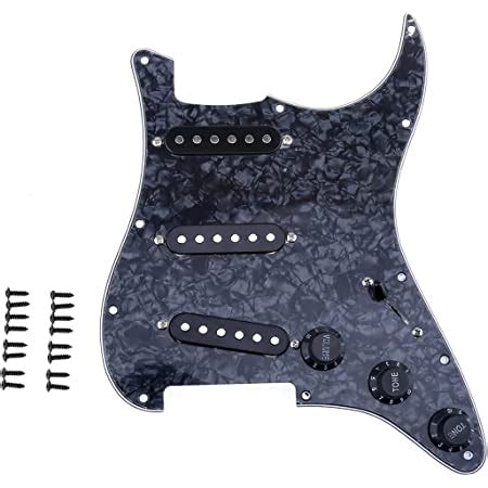 Amazon Musiclily 11 Hole SSS Prewired Loaded Pickguard With Dual