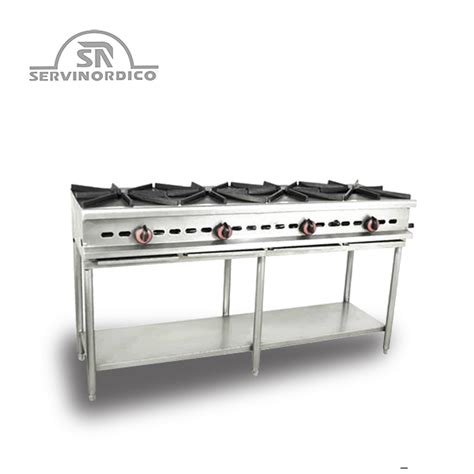 S 42 Cocina Industrial 4 Puestos Lineal Servinordico