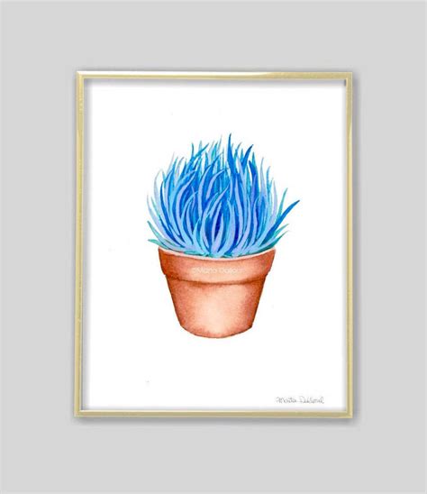 Cactus Painting Succulent Watercolor Art Set Plant Wall Art Etsy