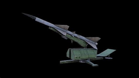 3D model S75 SAM-2 Anti Aircraft Missile Launcher VR / AR / low-poly ...