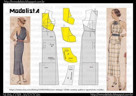 A3 NUM 0318 1930 ModelistA Modelista Padrões de moda Padrões de