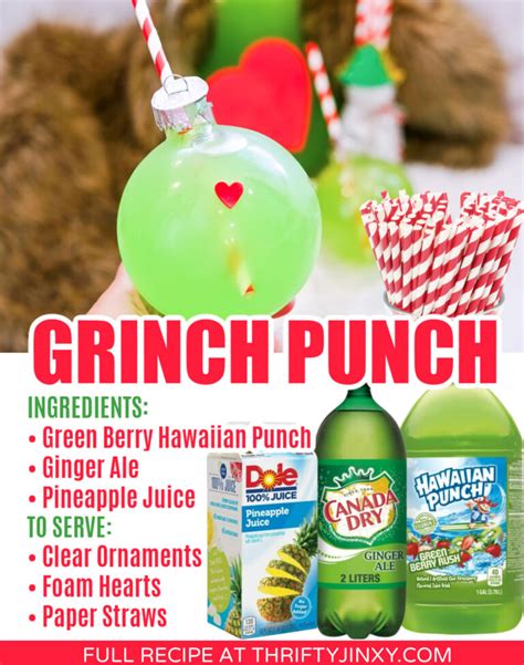 Grinch Punch Recipe Thrifty Jinxy