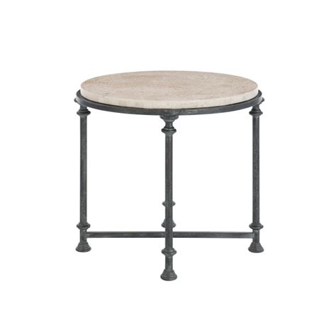 Bernhardt Galesbury Round Metal End Table Traditional Side Tables