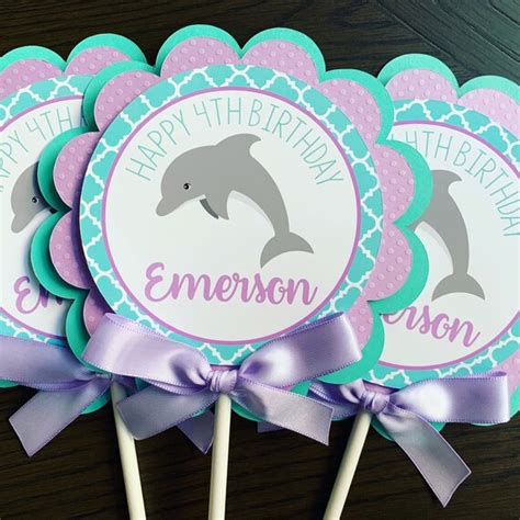 Party Décor Party Supplies Paper And Party Supplies Dolphin Cake Topper