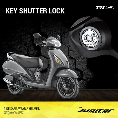 Stay Safe And Secure With The Key Shutter Lock On The Tvs Jupiter